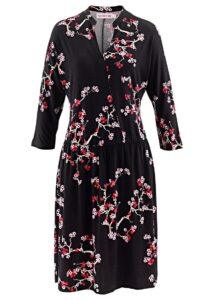 Plus Size Mode Kleid mit floralem Muster