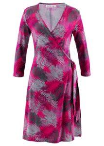 Plus Size Mode - Wickelkleid pink