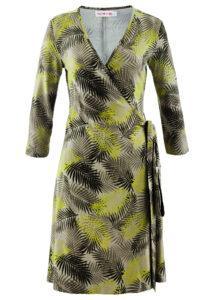 Plus Size Mode - Wickelkleid gruen