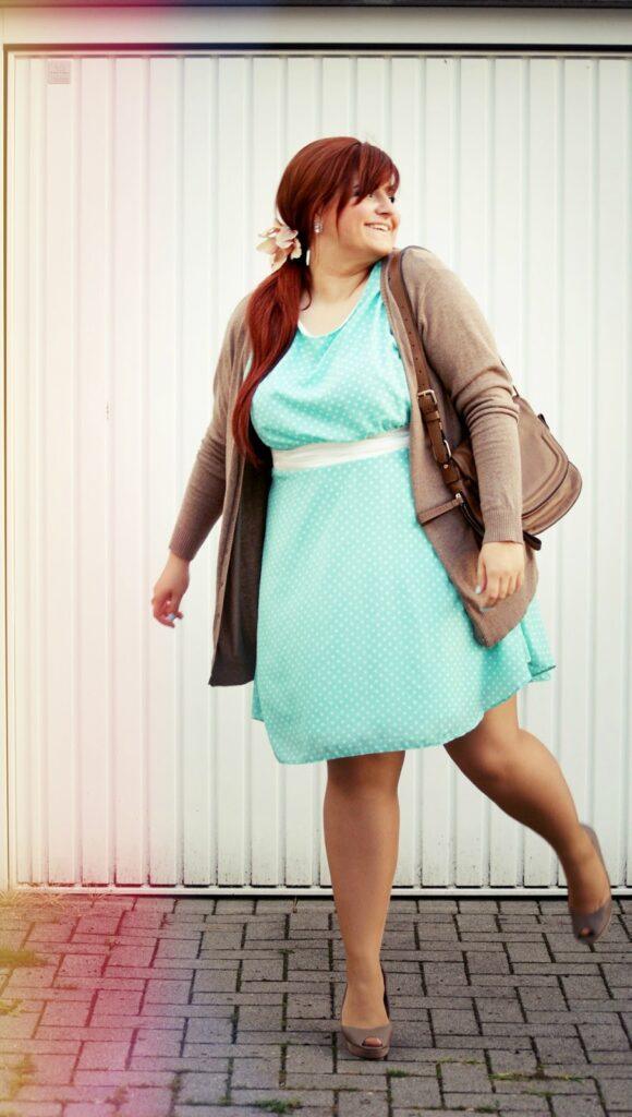 Plus Size Blog Buntes Freizeitkleid große Größen