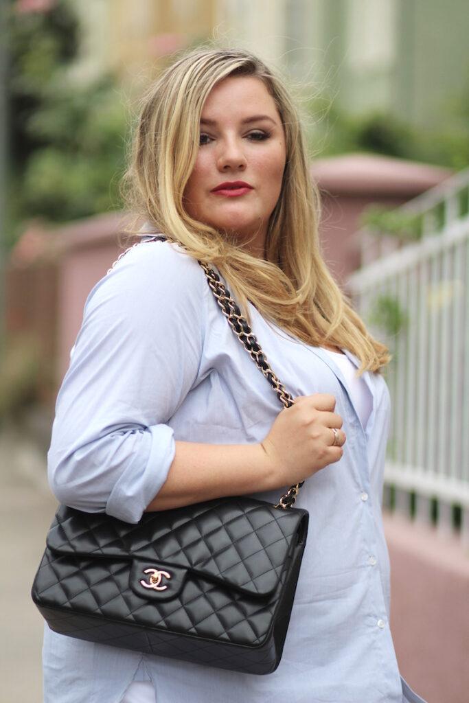 Plus Size Outfit: Mit lässiger Longbluse!