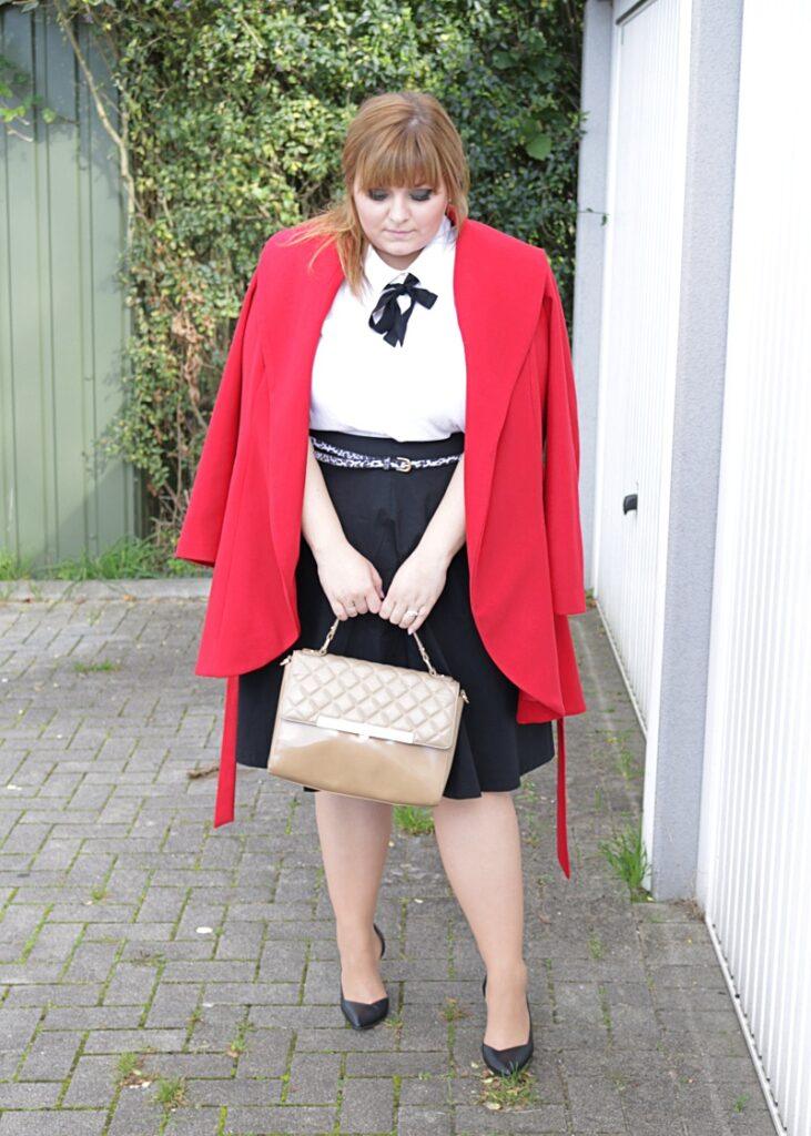 plus-size-roter Klassiker-Herbstmantel3