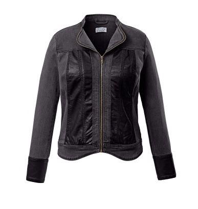 © happysize: Damen Bikerjacke Schwarz