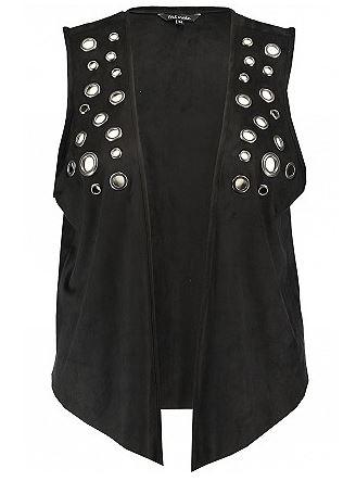 © MS Mode Ärmellose Weste mit Ösen 