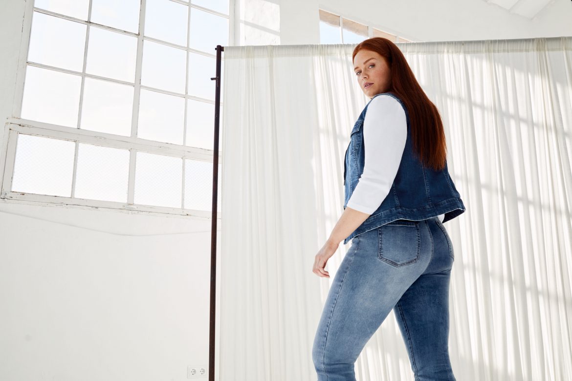Zerrissene große Größen Jeans total im Trend!