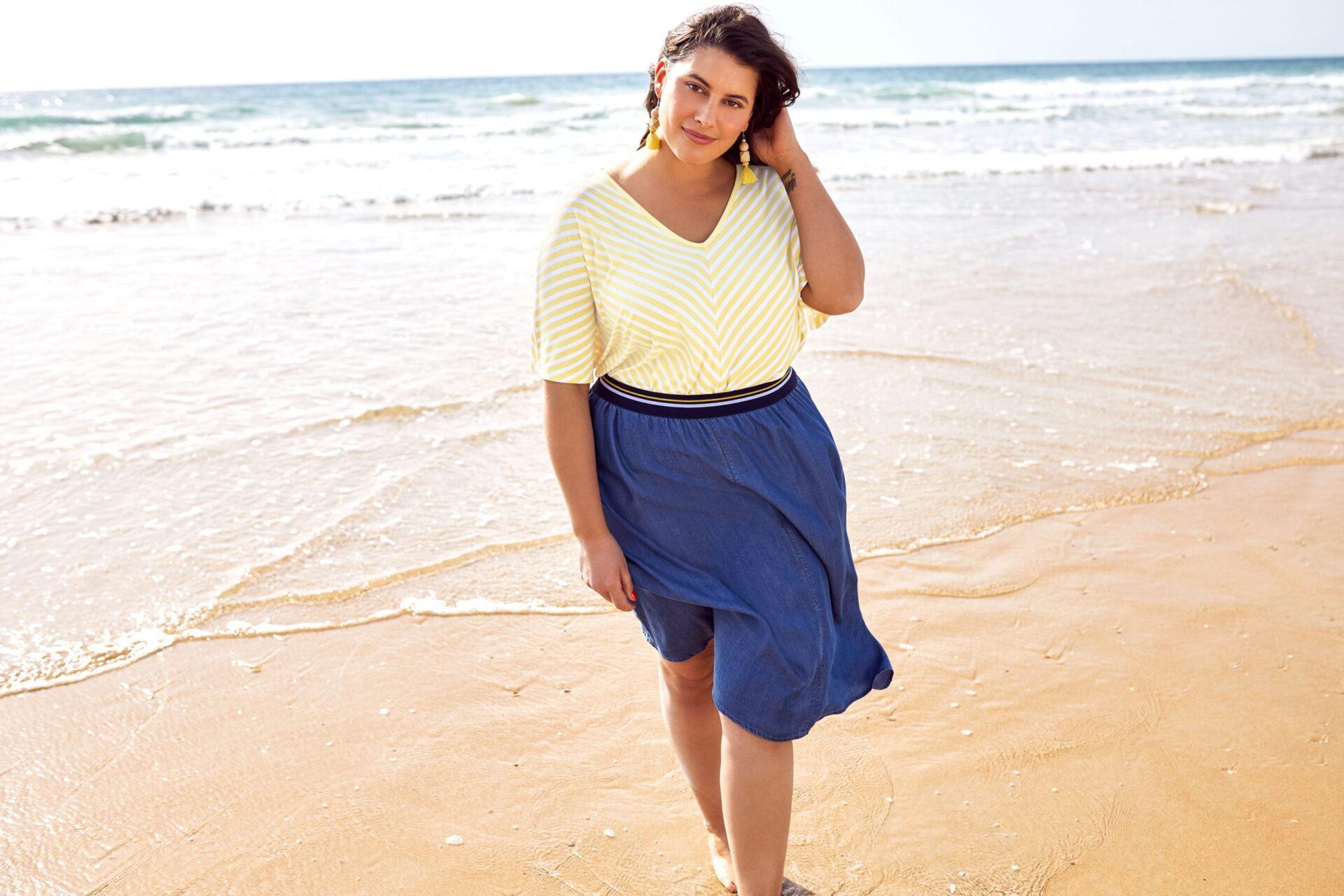 sommer outfits für mollige frauen