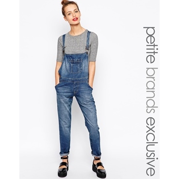 Glamorous Petite - Latzhose - Blau 