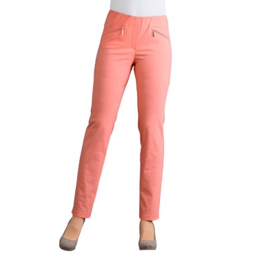 Superelastische Hose Louisa mit Reißverschlusst... orange Gr. 54 von onlineexclusive 