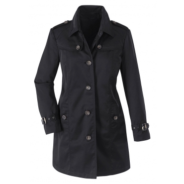 CLASSIC INSPIRATIONEN Damen Classic Inspirationen Kurzmantel mit vielen stiltypischen Details schwarz 48,50,52,54 