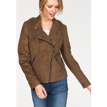 Damen Bikerjacke Cheer braun 48 