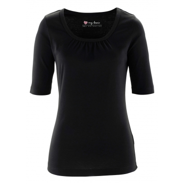 1/2-Arm Shirt in schwarz für Damen von bonprix 