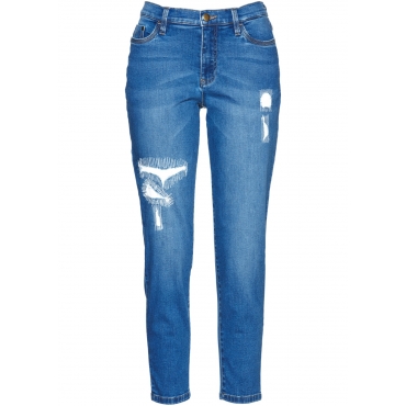 7/8-Girlfriend-Jeans - designt von Maite Kelly in blau für Damen von bonprix 