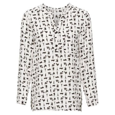 Bedruckte Bluse in weiß von bonprix 