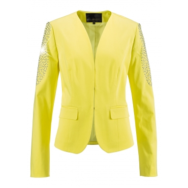 Blazer langarm  in gelb (V-Ausschnitt) für Damen von bonprix 