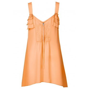 Blusen-Top ohne Ärmel  in orange von bonprix 