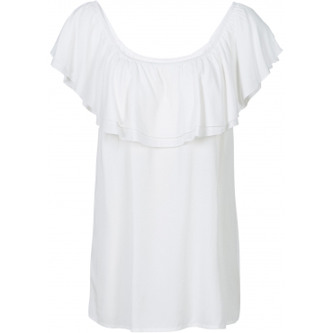 Carmen-Bluse in weiß von bonprix 