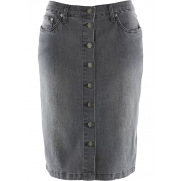 Jeansrock in grau für Damen von bonprix 