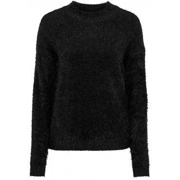 Kastenförmiger Pullover langarm  in schwarz für Damen von bonprix 