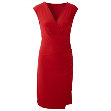 Jerseykleid kurzer Arm  in rot für Damen von bonprix 
