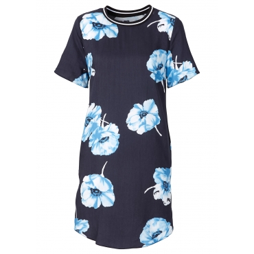 Kleid/Sommerkleid kurzer Arm  in schwarz (Rundhals) von bonprix 