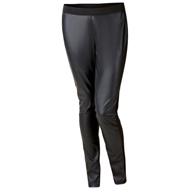 Lederimitat-Hose in schwarz für Damen von bonprix 