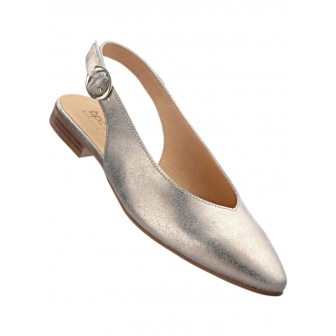 Lederslingballerina in rosa für Damen von bonprix 