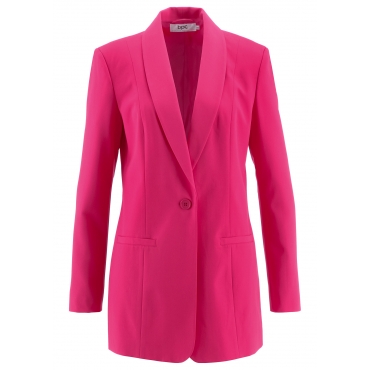 Long-Blazer, Langarm in pink für Damen von bonprix 