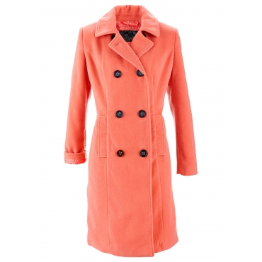 Mantel langarm  figurbetont  in orange für Damen von bonprix 
