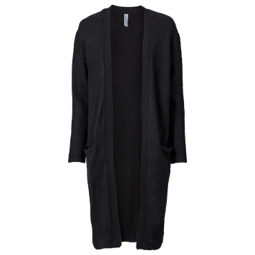Maxi-Cardigan extralang langarm  in schwarz für Damen von bonprix 