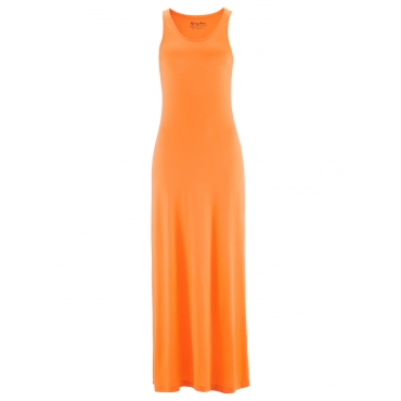 Maxi-Jerseykleid ohne Ärmel  in orange von bonprix 