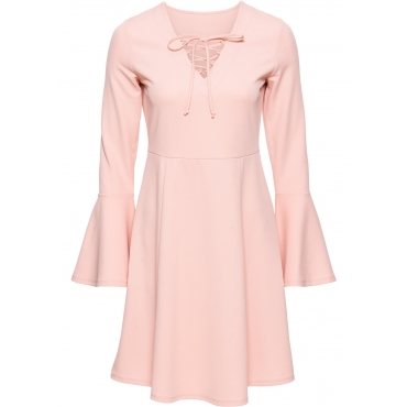 MUST HAVE: Kleid mit Schnürung in rosa von bonprix 