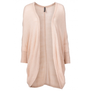 Oversized-Strickjacke langarm  in rosa für Damen von bonprix 