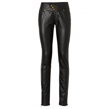 PU-Hose in schwarz für Damen von bonprix 