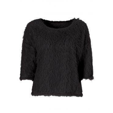 Pullover halber Arm  in grau für Damen von bonprix 