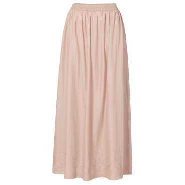 Rock mit Stickerei in beige von bonprix 