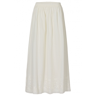 Rock mit Stickerei in weiß von bonprix 