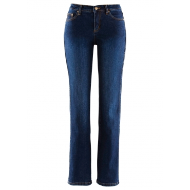 Schlankmacher Stretch-Jeans BOOTCUT, L-Größe in blau für Damen von bonprix 