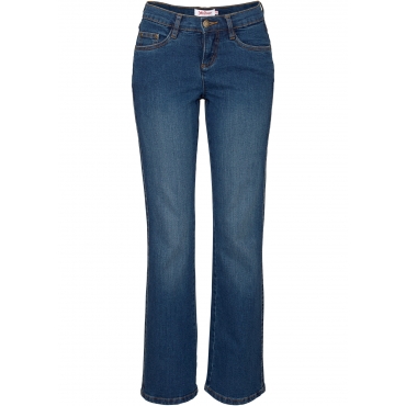 Schlankmacher Stretch-Jeans BOOTCUT, Lang in blau für Damen von bonprix 