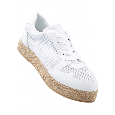 Schnürespandrille in weiß von bonprix 