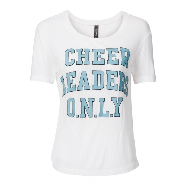 Shirt kurzer Arm  in weiß (Rundhals) für Damen von bonprix 