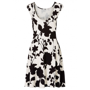 Shirtkleid figurbetont  in weiß (Rundhals) von bonprix 