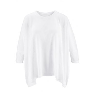 Shirtpullover, oversized 3/4 Arm  in weiß für Damen von bonprix 