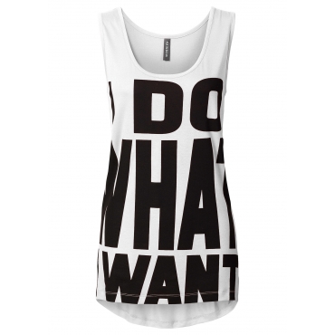 Shirttop ohne Ärmel  in weiß (Rundhals) für Damen von bonprix 