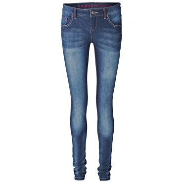 Skinny Jeans, Normal in blau für Damen von bonprix 