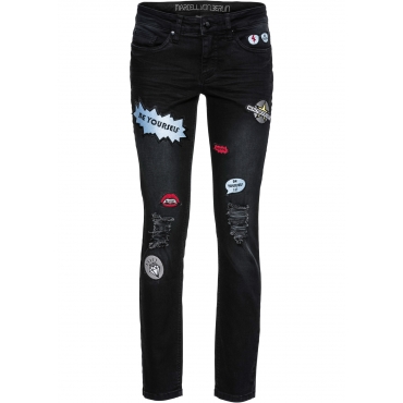 Skinny Stretchjeans Marcell von Berlin for bonprix in schwarz für Damen von bonprix 