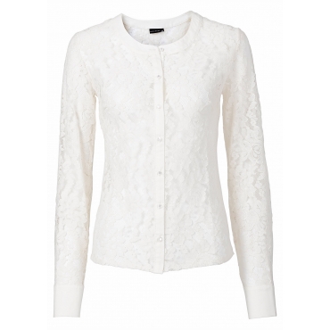 Spitzen-Bluse in weiß für Damen von bonprix 
