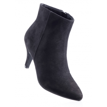 Stiefelette mit 7 cm Trichterabsatz in schwarz von bonprix 