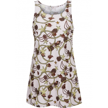 Strandkleid aus Badequalität in beige für Damen von bonprix 
