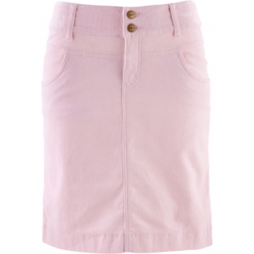 Stretch-Cordrock in rosa für Damen von bonprix 