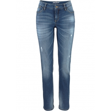 Stretch-Jeans im Slim Fit in blau für Damen von bonprix 